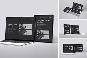 Laptop and Tablet Mockup, a Wearable Device Mockup by xavier_studio