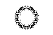 Floral Wreath Circle SVG Bundle, an Illustration by Creativeshirt (Thumbnail 29 of 51)