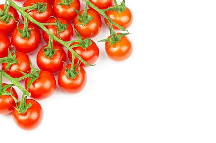 Branches of fresh cherry tomatoes is, a Food & Drink Photo by AlexBush