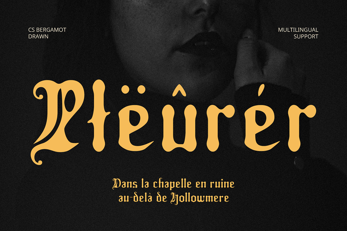 CS Bergamot Drawn, a Blackletter Font by Craft Supply Co. (Photo 5 of 8)