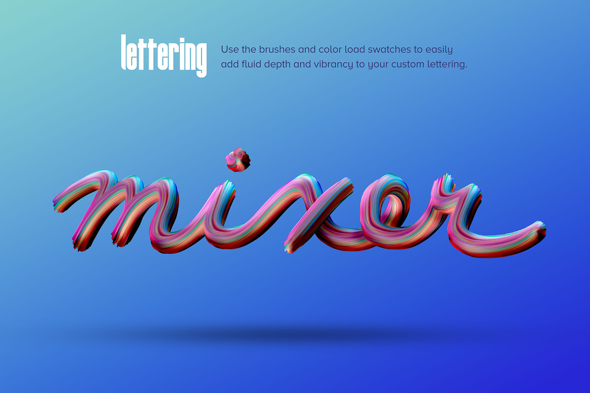Mixer: Multicolor Photoshop Brushes, a Brush Add-On by Chroma Supply (Photo 4 of 19)