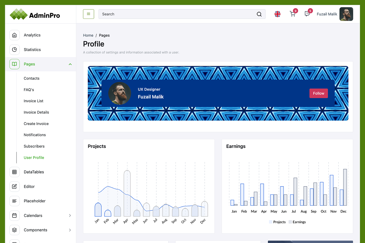 AdminPro - Bootstrap Admin Dashboard, a Bootstrap Template by Creative Themes (Photo 4 of 4)