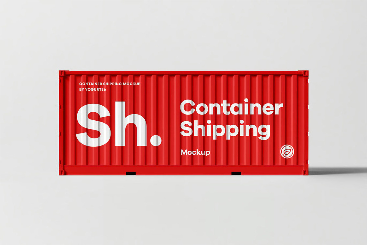 Shipping Container Mock-up, a Cups & Container Mockup by zippypixelstudio (Photo 2 of 12)