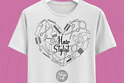 Hair stylist Doodle Collage PNG file, an Illustration by Artisan Craft (Thumbnail 1 of 3)