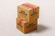 Box Mockup with Packaging Tape, a Product Mockup by Pitchlook.Studio (Thumbnail 2 of 5)
