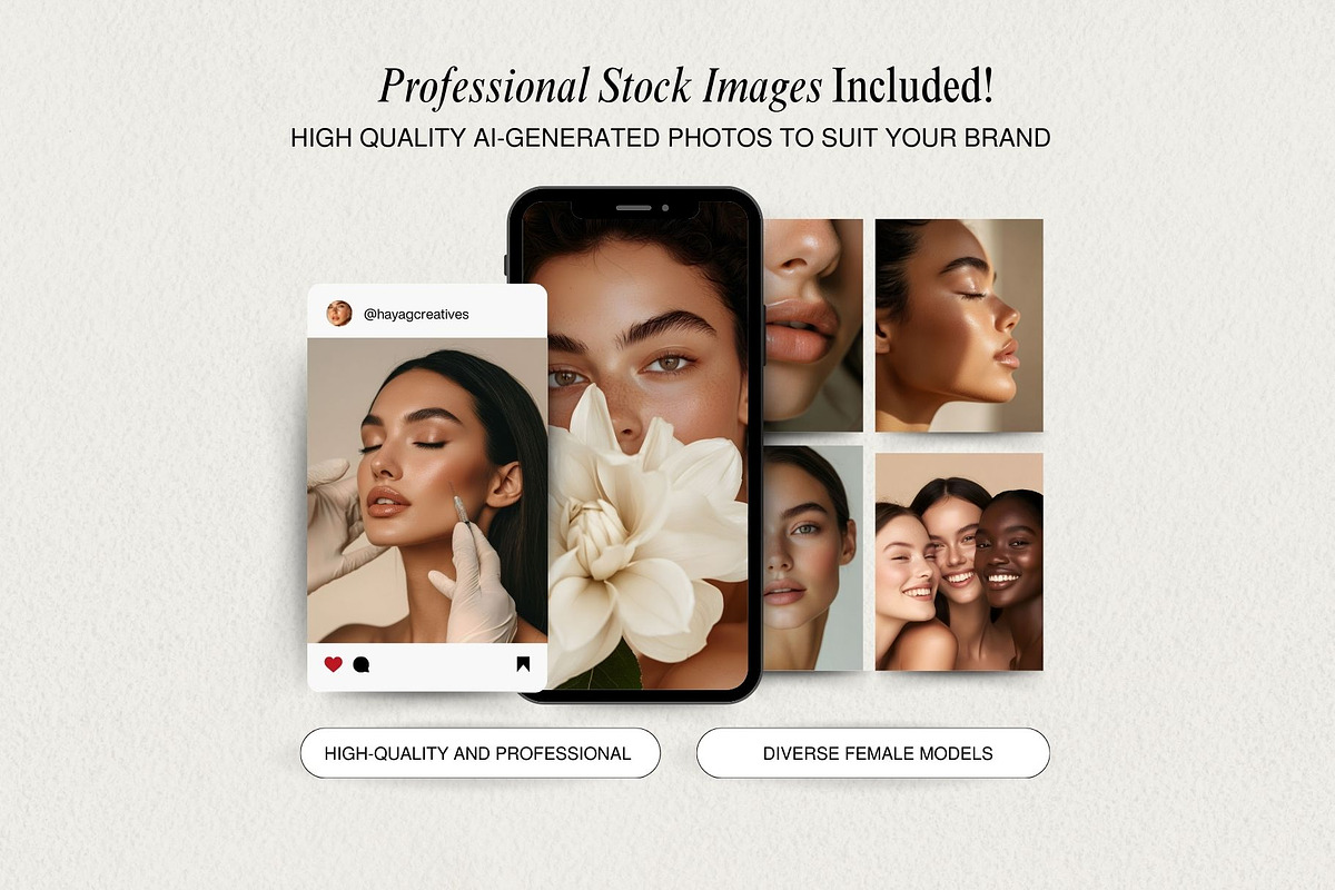 Botox and Filler Instagram Templates preview 7