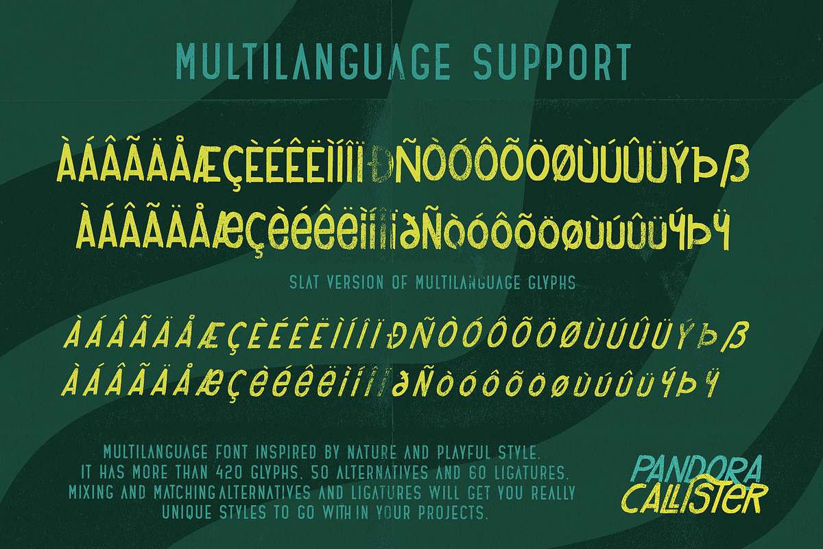 Pandora Callister Font preview 8