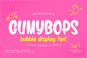 Gumybops - Bubble Display Font