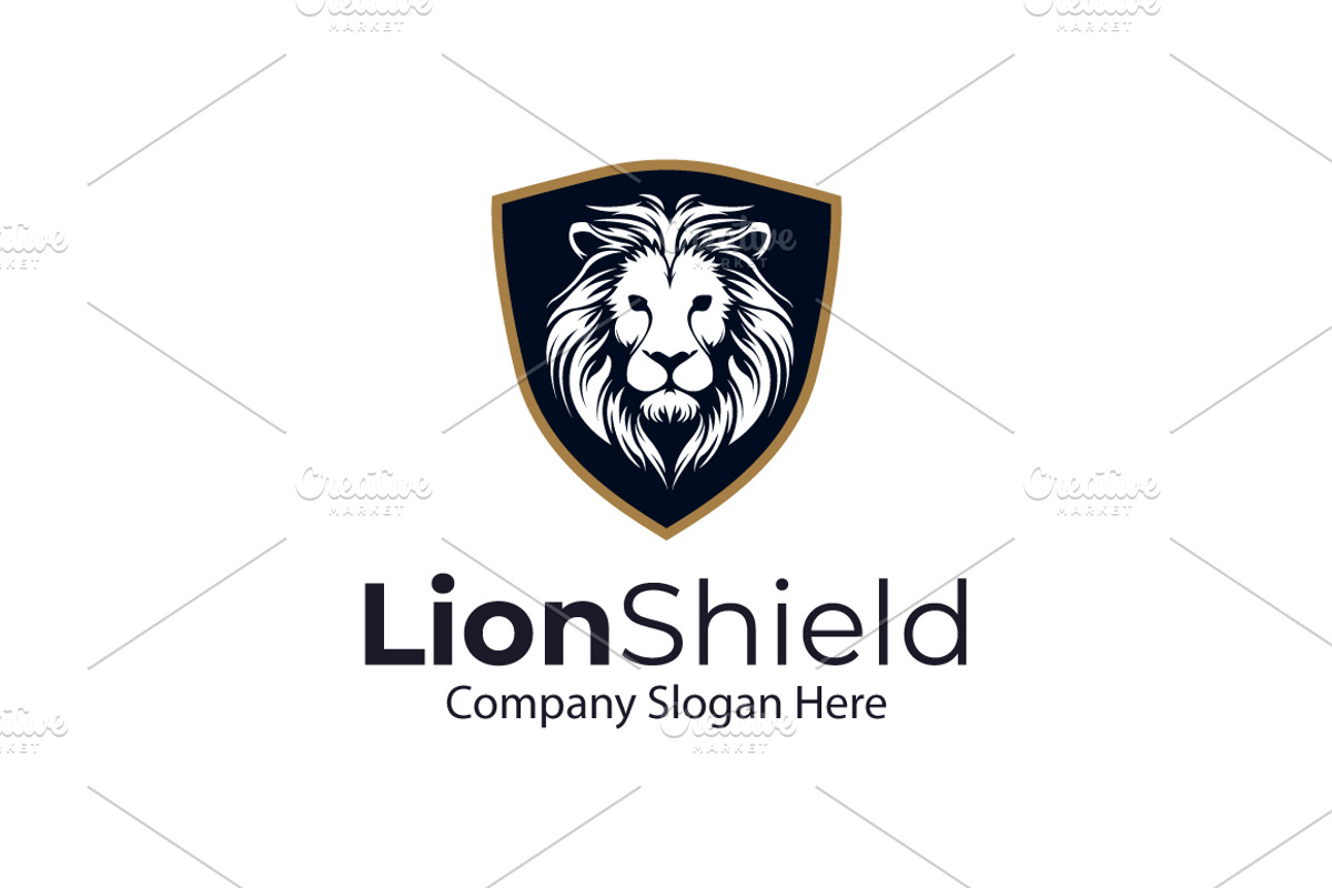 Lion Shield logo template, a Branding & Logo Template by saifulbranding (Photo 1 of 2)