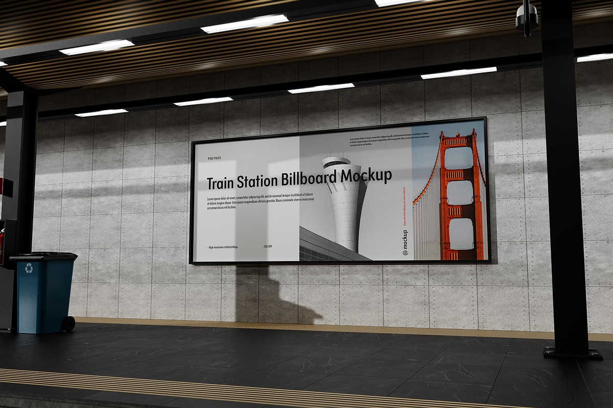 Advertising Billboard Mockup, an Advertising Mockup by Tahtagraphic (Photo 2 of 12)