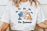 Fu- Summer  Funny Cat, an Illustration by DreamCafeArt (Thumbnail 3 of 6)