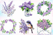 Watercolor Spring Lilac Flower PNG, a Seasonal Illustration by Canvas Craft (Thumbnail 3 of 3)