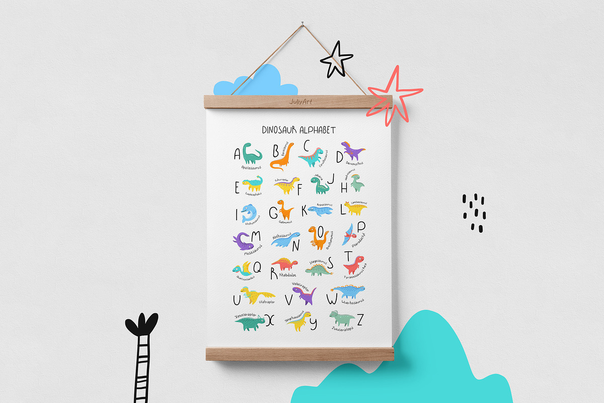 Dinosaurs Clipart Set, an Animal Illustration by JuliyArt (Photo 7 of 11)