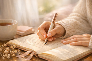 Handwriting improvement with fountai, a Photo by Dvoevnore photos