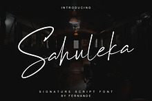 Sahuleka Signature Font