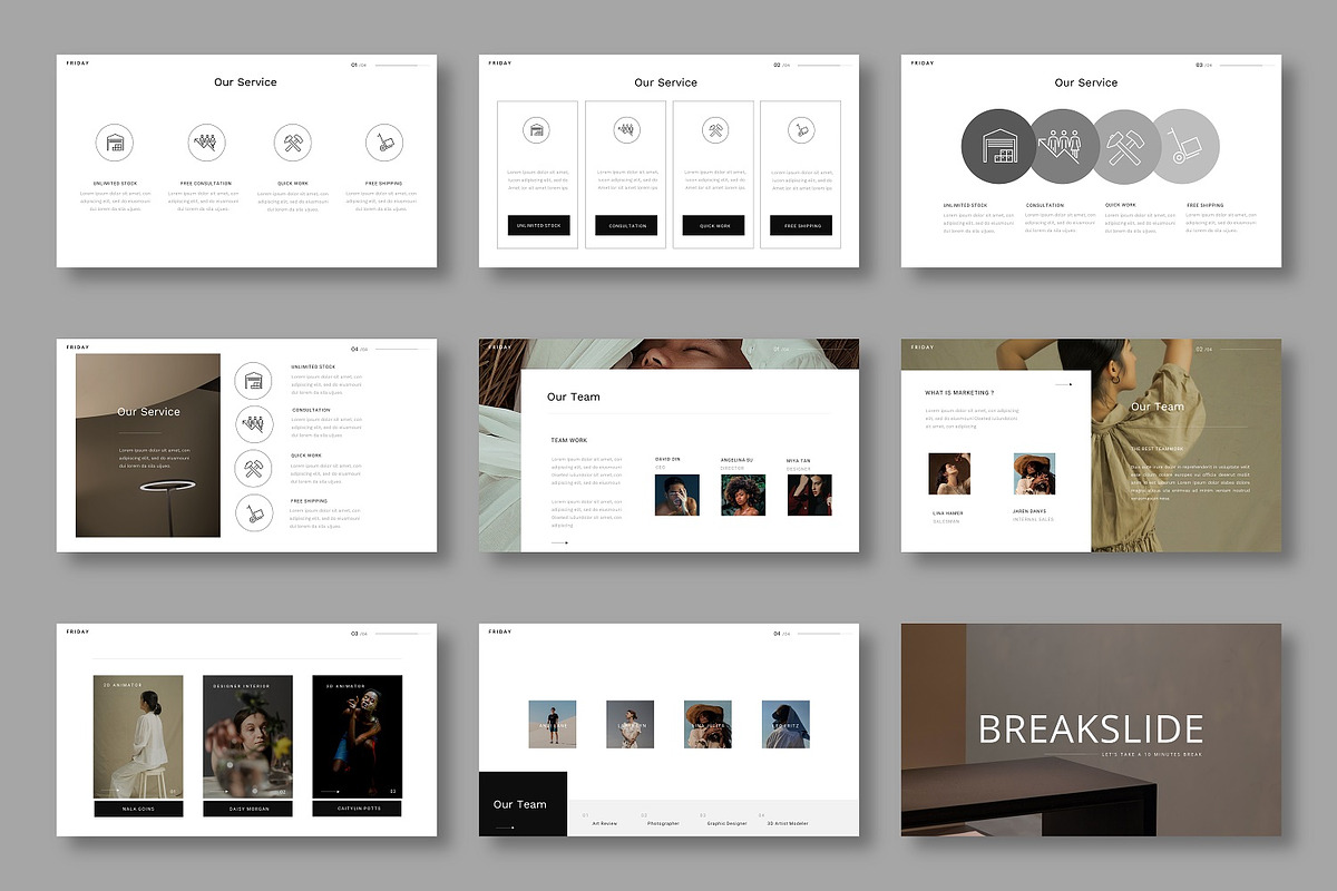 Friday– Interior Design Powerpoint, a Presentation Template by Dens Creative Studio (Photo 3 of 6)