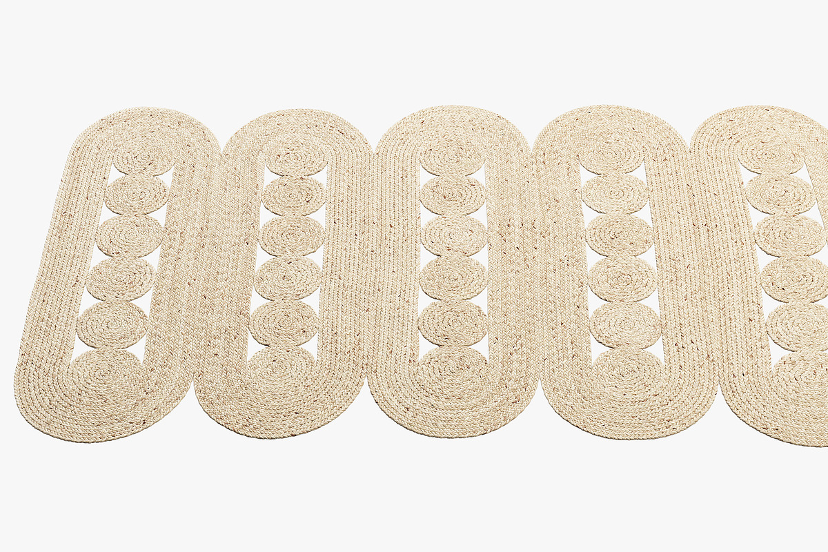 Safavieh Hajri Jute Rug (2 options), a Furniture 3D Model by 3dmitruk (Photo 7 of 23)