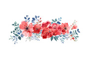 Elegant Watercolor Floral Border Set, an Object Graphic by Designs_River (Thumbnail 8 of 13)