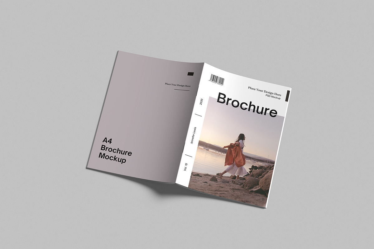 A4 Catalog Brochure Mockup, a Books & Magazine Mockup by graphictime (Photo 4 of 12)