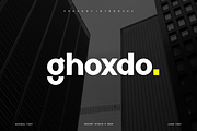 Ghoxdo - Modern Sans Font, a Sans Serif Font by Iqsiart Studio (Thumbnail 1 of 6)
