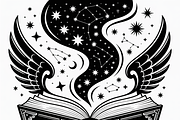silhouette of a witch’s spellbook, an Illustration by Amazin_art (Thumbnail 16 of 20)