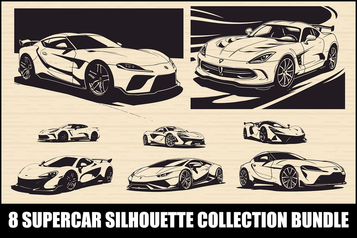 Luxury Car Clipart Vector Bundle, an Illustration by Creativeshirt (Photo 1 of 9)