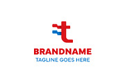 Letter T Dutch Flag Logo, a Branding & Logo Template by Pray Art Design Studio (Thumbnail 1 of 2)