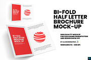Bi-Fold Half Letter Brochure Mock-up, a Books & Magazine Mockup by Illusiongraphic (Thumbnail 1 of 14)