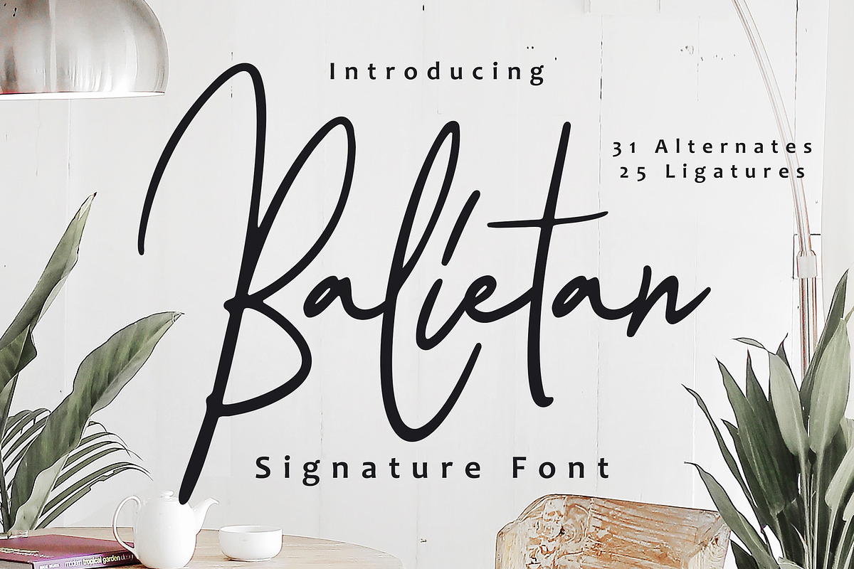 Balietan - Signature Font