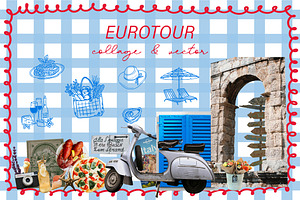 Eurotrip Collage&Vector