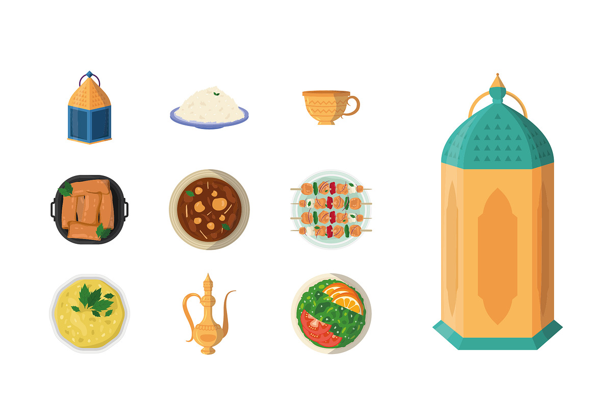 Ramadan Food & Lantern Set