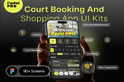 Padel Booking & Shopping App UI Kit, an UI Kit Template by Creative Perspective (Thumbnail 1 of 6)