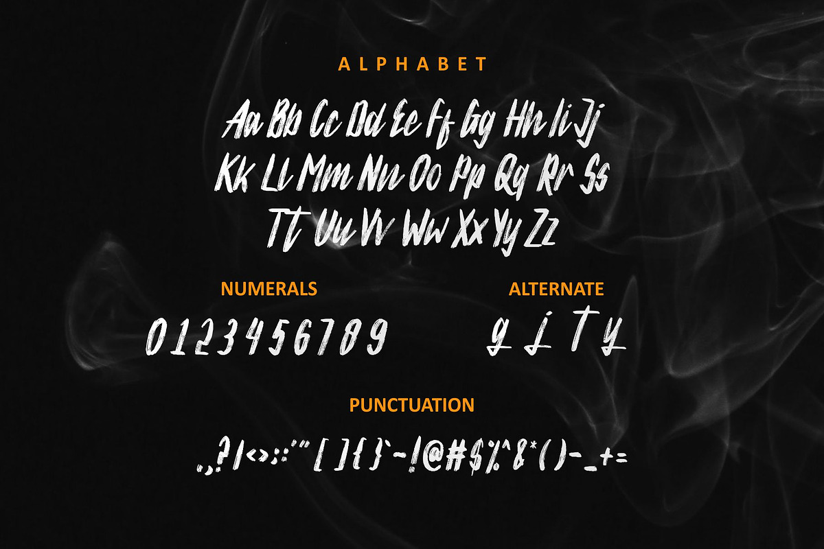 Silver Rayleigh - HandBrush Typeface preview 2