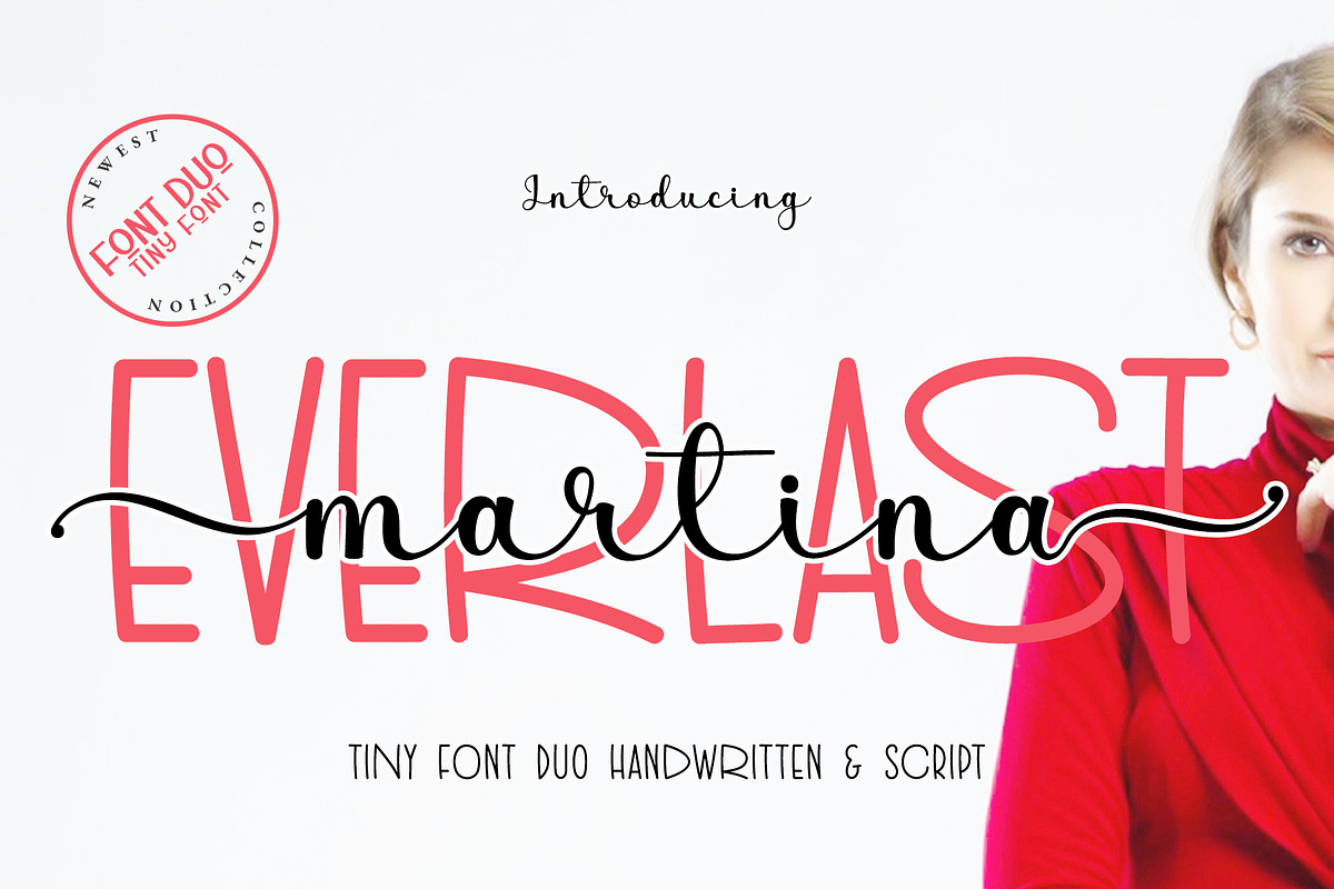 Everlast Martina - Handwritten Duo, a Script Font by Airotype (Photo 1 of 12)