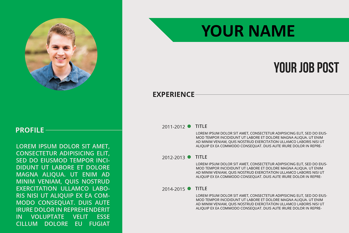 Resume template for your jobs, a Templates & Theme by One Zer