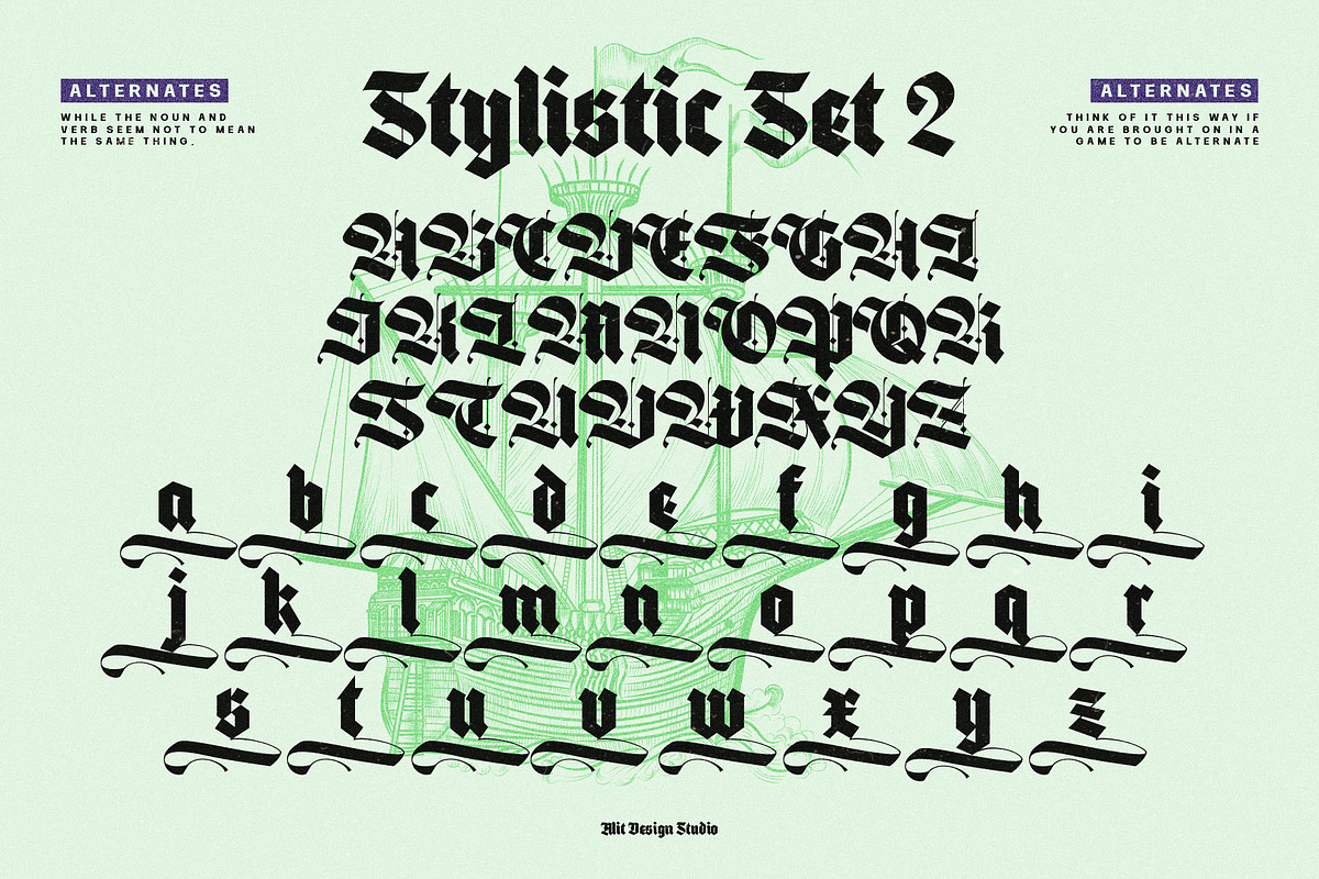 Black Brave Typeface, a Blackletter Font by alit design (Photo 7 of 21)