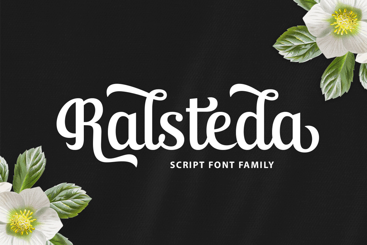 Ralsteda Font Family, a Script Font by Seniors (Photo 1 of 18)
