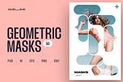 Geometric Masks, a Graphic by Studio Dusk (Thumbnail 1 of 11)