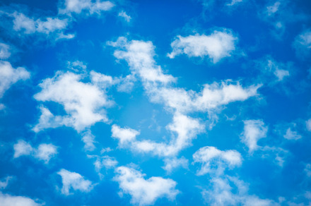 Blue sky and clouds, a Nature Photo by Vapi
