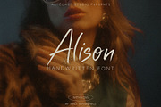 Alison Handwritten Font Duo, a Script Font by Artcoast Fonts (Thumbnail 1 of 17)