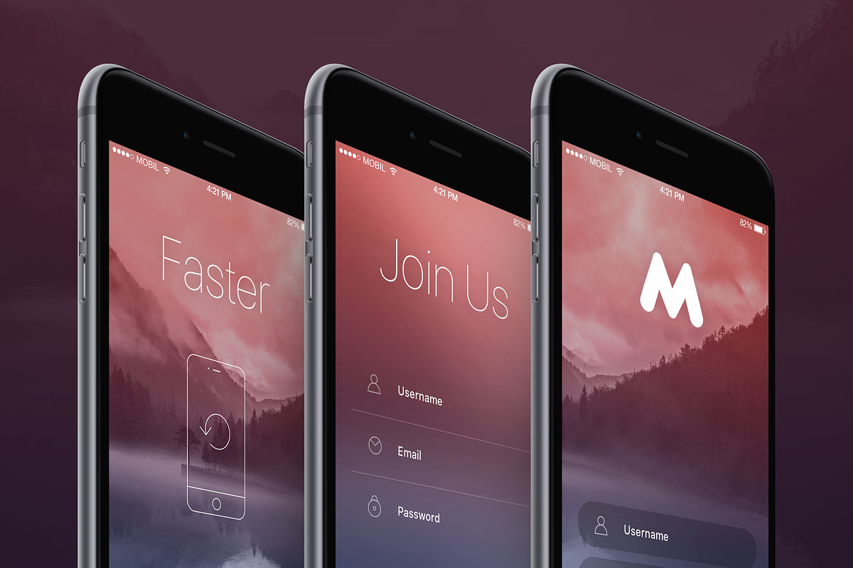Megap - iOS Template, an UI Kit Template by Michael Eleder Templates (Photo 1 of 9)