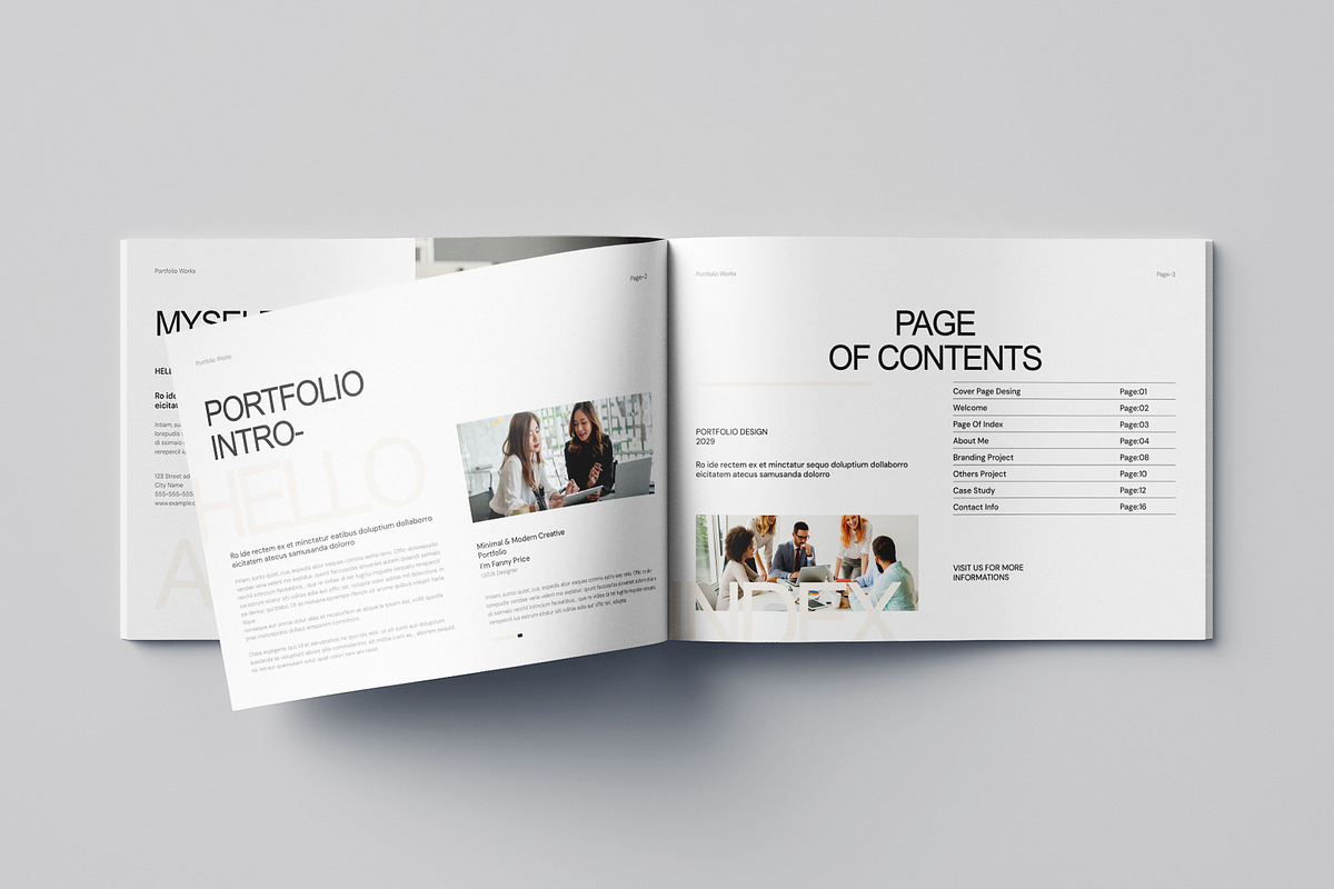 Portfolio Landscape Template, a Brochure Template by Pixelpick