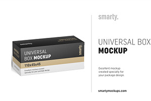 Universal Box Mockup 110x45x45