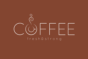 Coffee Logo Menu Design Background