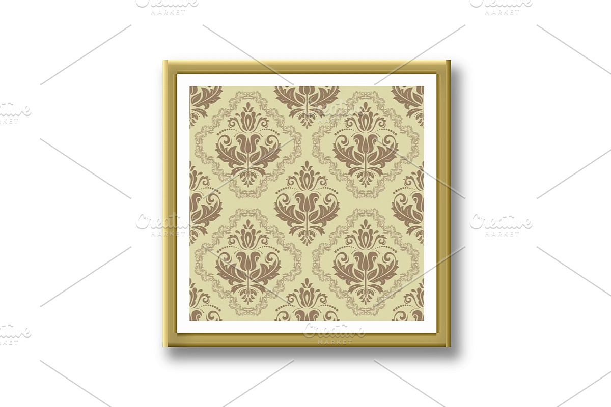 Damask Seamless Vector Pattern, a Pattern Graphic by FineArtStudio (Photo 3 of 3)