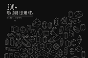 Hand Drawn Mineral Geometric Shapes, a Decorative Illustration by digiful (Thumbnail 2 of 5)