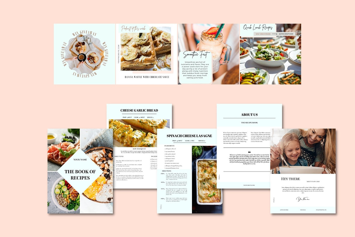 Food Instagram Template Bundle, a Social Media Template by Deepa Template Studio (Photo 12 of 17)