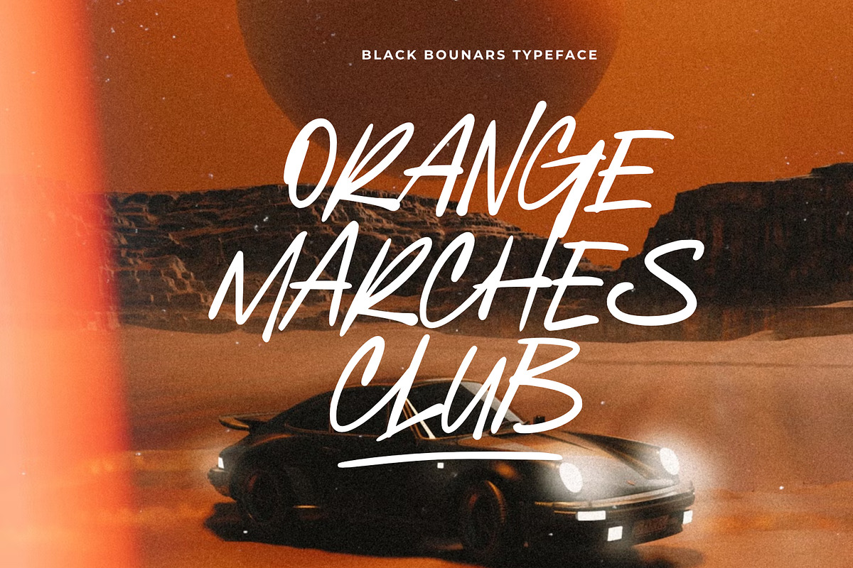 Black Bounars Natural Marker, a Handwritten Font by Damarletter (Photo 6 of 9)
