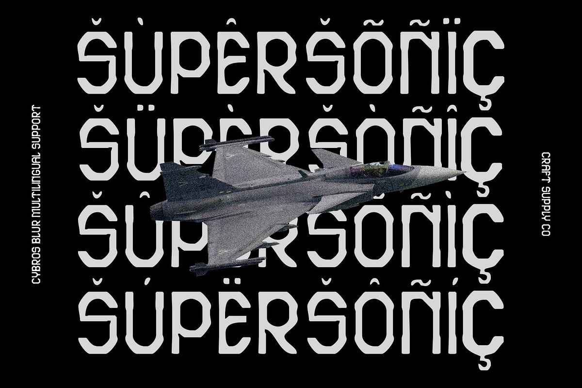 Cybros Blur, a Sans Serif Font by Craft Supply Co. (Photo 6 of 8)