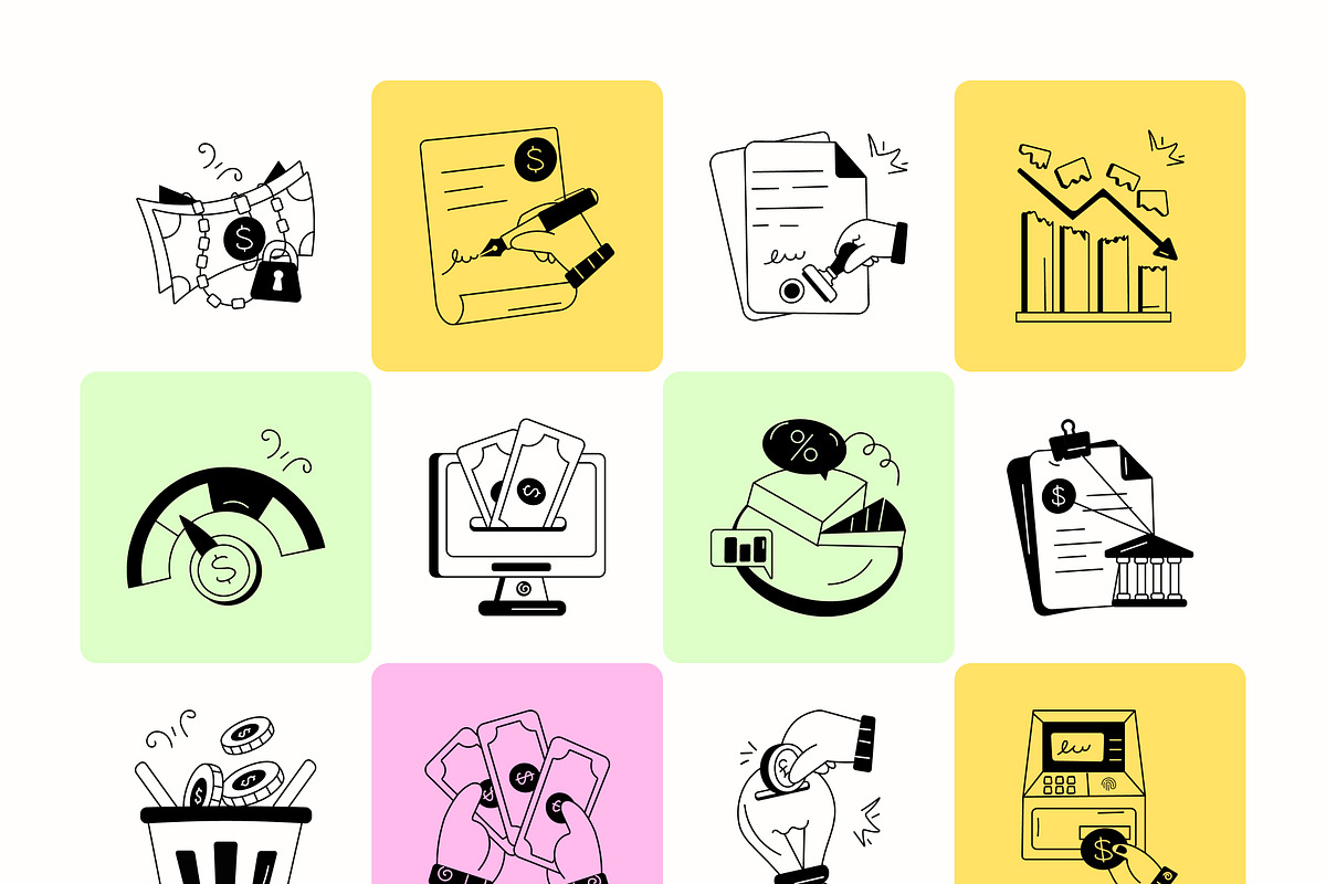 Money and Accounting Icons, a Solid Icon by Prosymbols (Photo 7 of 8)